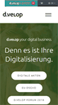 Mobile Screenshot of d-velop.de